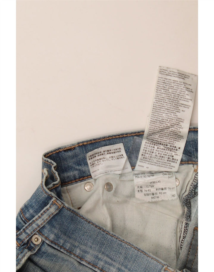 LEVI'S Damen Distressed Slim Jeans W30 L32 Blaue Baumwolle