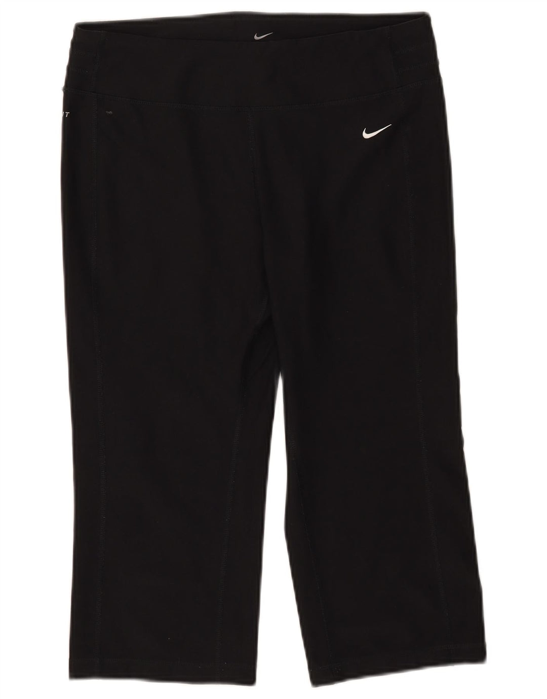 Nike Damen Dri Fit Capri-Trainingshose, UK 14, Mittelschwarz, Polyester