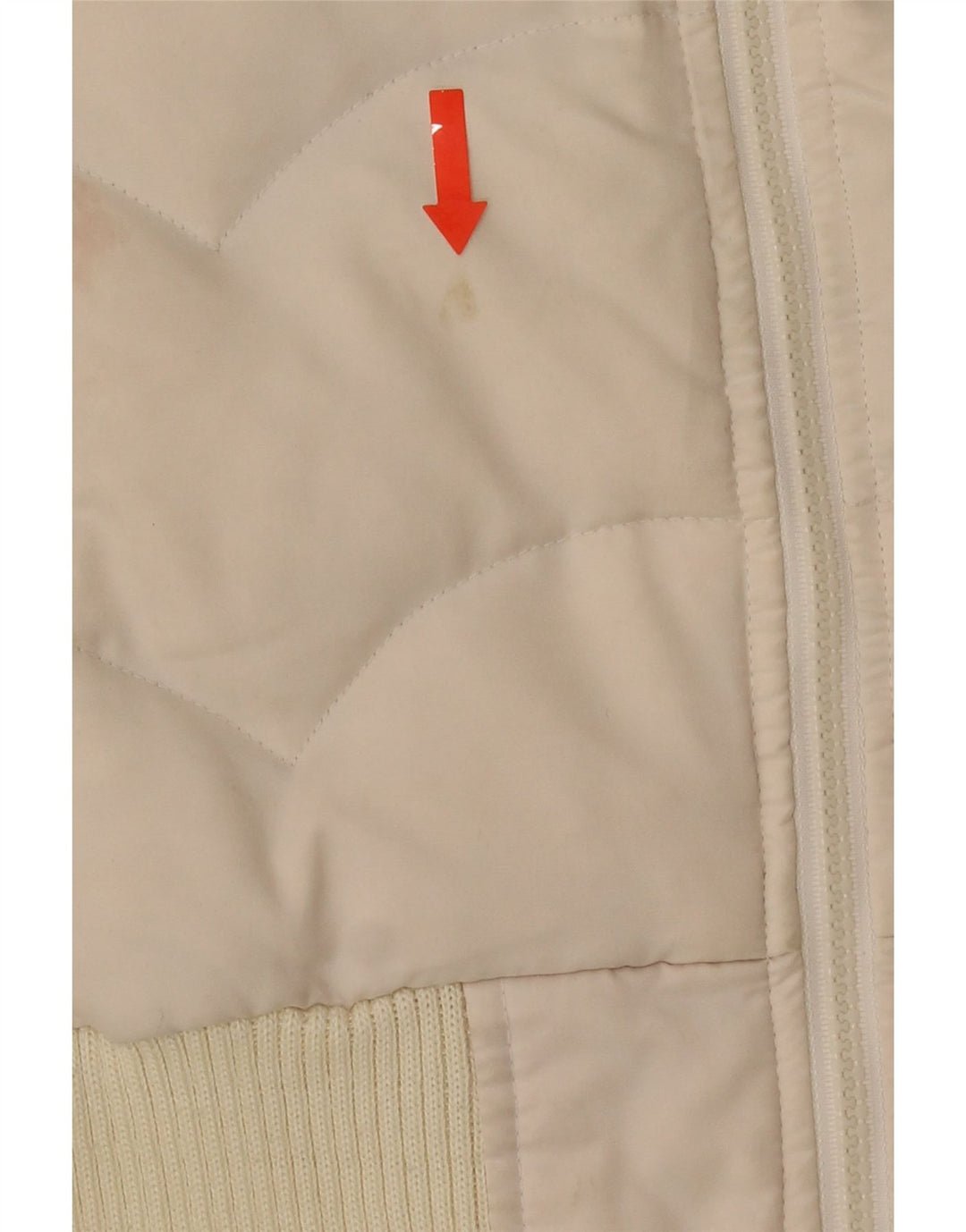 Levi's Wattierte Damenjacke UK 6 XS Weißer Colourblock-Polyester
