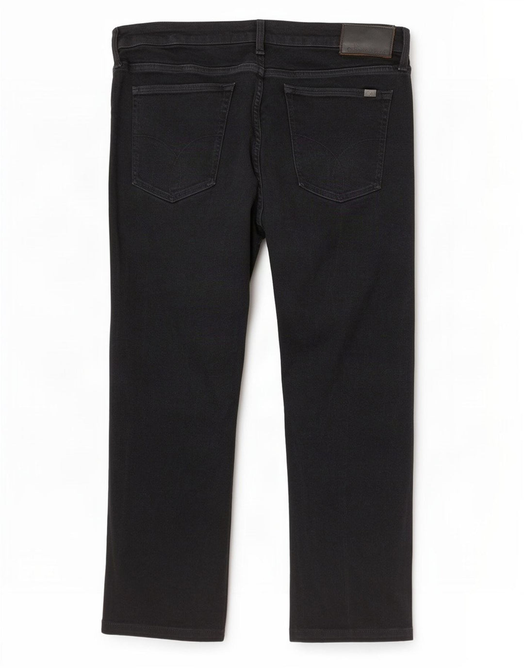 Calvin Klein Herren Straight Jeans W36 L27 Schwarze Baumwolle