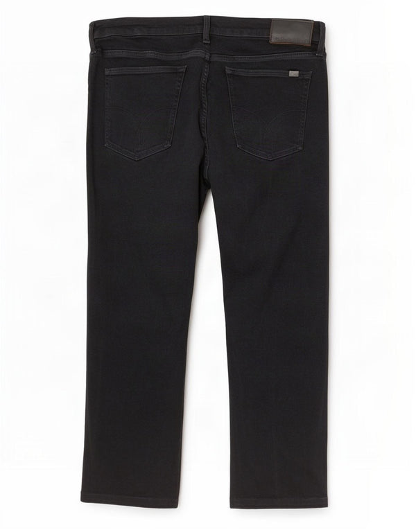 Calvin Klein Herren Straight Jeans W36 L27 Schwarze Baumwolle