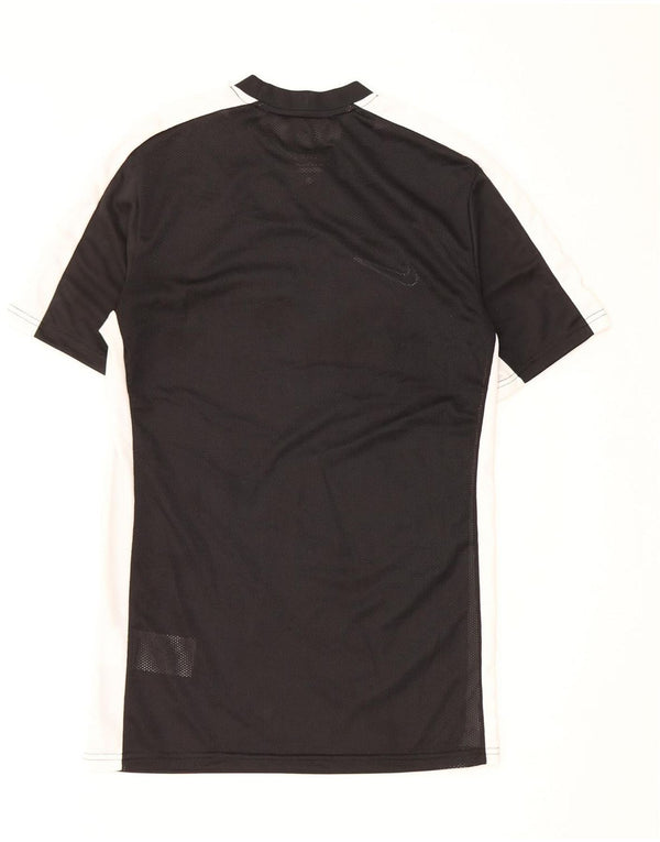 Nike Herren Dri Fit Slim Fit T-Shirt Top Small Schwarz Colourblock Polyester