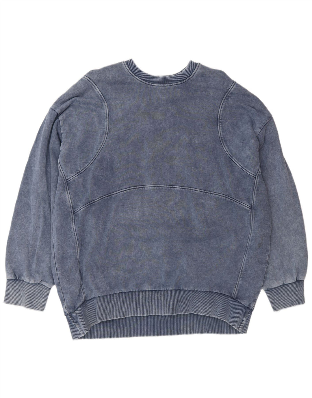 Übergroßer Damen-Sweatshirtpullover von Zara, Gr. 40, Größe L, Marineblau, Baumwolle