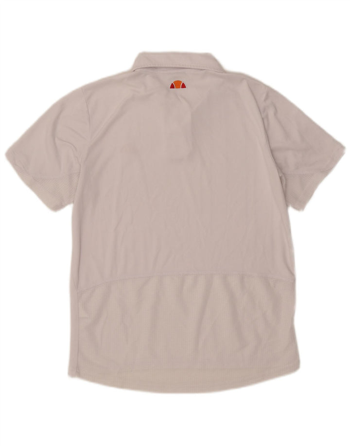 Ellesse Herren-Poloshirt, klein, weiß gestreift