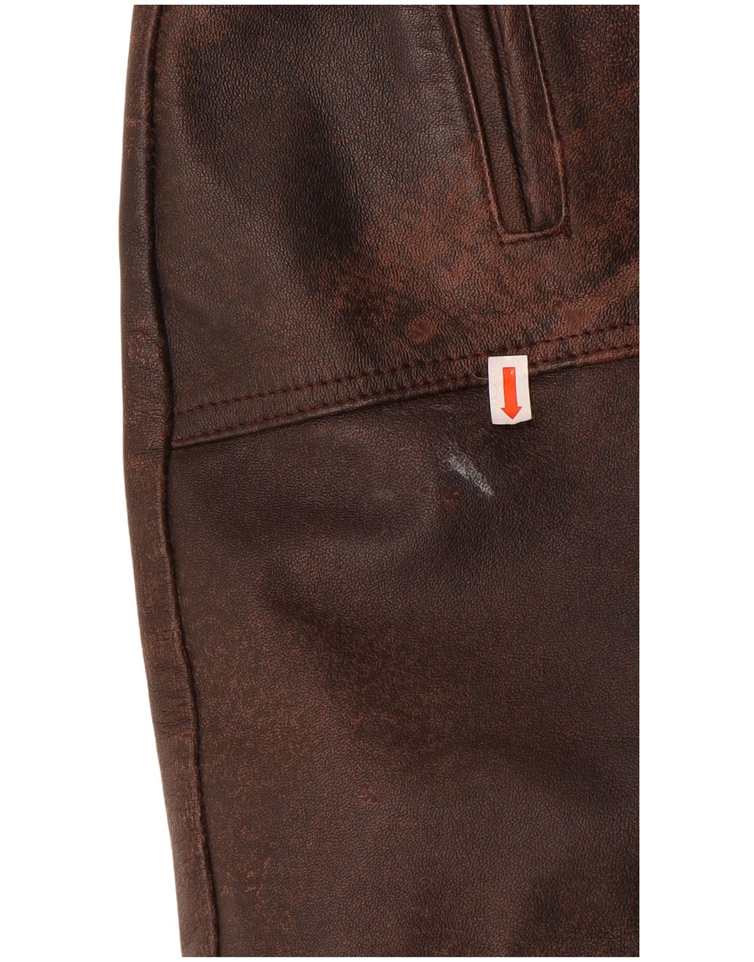 Vintage Damen Ledermantel UK 14 Mittelbraunes Leder