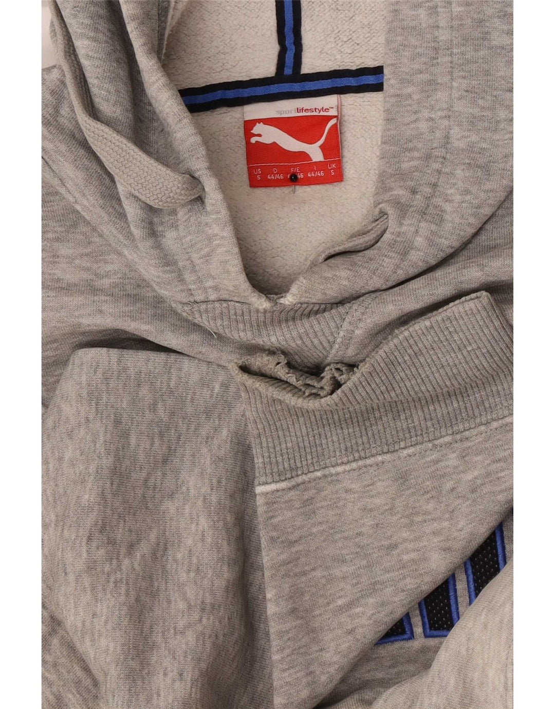 Puma Herren Graphic Hoodie Pullover Small Grau meliert