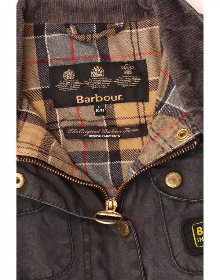 Barbour Utility-Jacke für Mädchen, 10–11 Jahre, Größe L, Schwarz