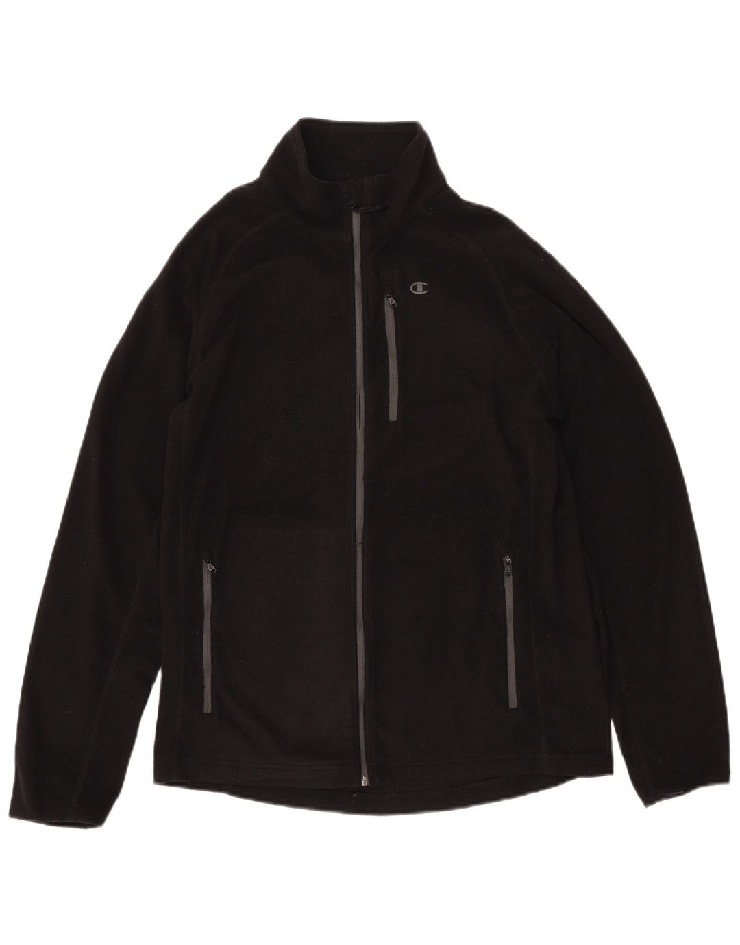 CHAMPION Damen Fleecejacke UK 14 Medium Schwarz