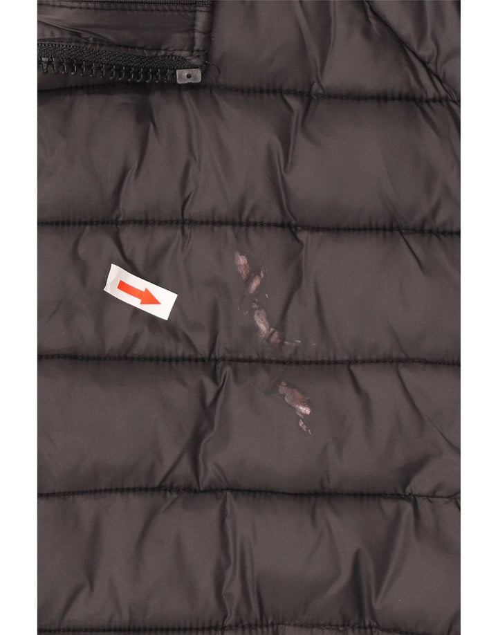 Invicta Herren Wattierte Jacke UK 40 Large Schwarz Polyamid