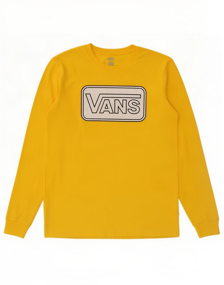 Vans Herren Graphic Top Langarm Small Gelb Baumwolle