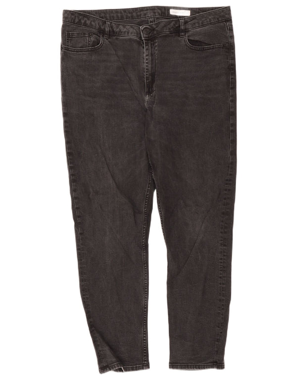 Marks & Spencer Damen Relaxed Fit Slim Jeans UK 16 Large W38 L27 Schwarz