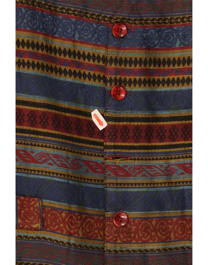 Vintage Herrenweste Medium Mehrfarbig Fair Isle