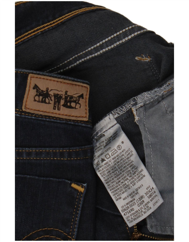LEVI'S Herren 628 Slim Jeans W30 L34 Marineblau Baumwolle