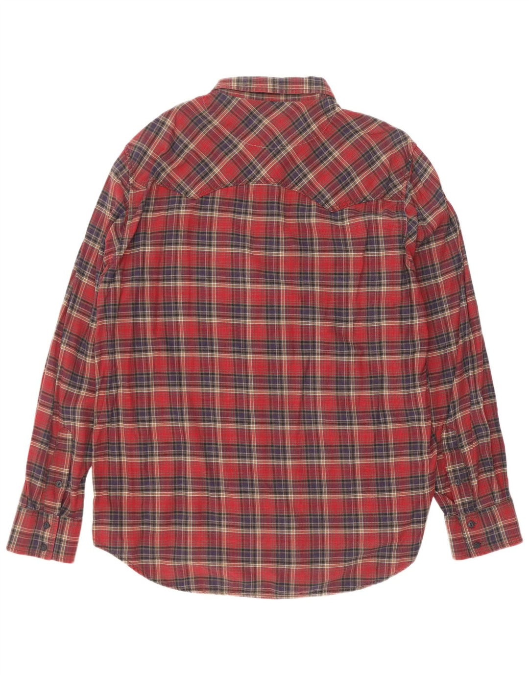 Marlboro Classics Herren-Flanellhemd mit normaler Passform, 3XL, rot kariert