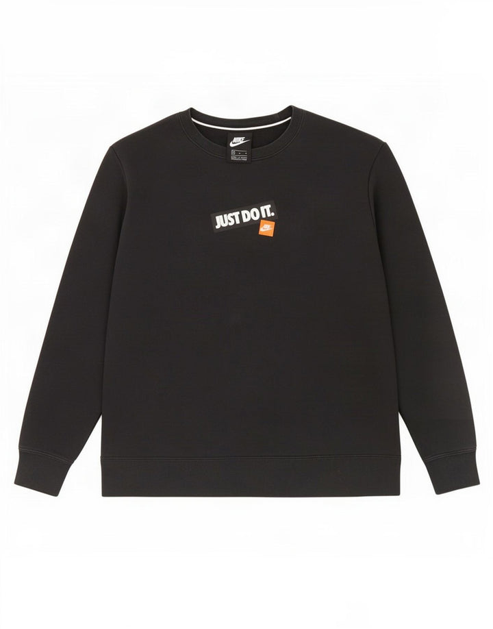 Nike Herren Grafik-Sweatshirt-Pullover, mittelschwarz, Baumwolle