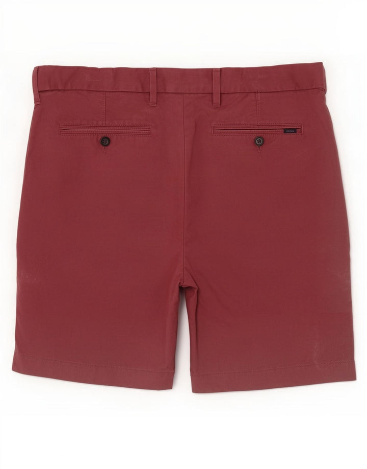 Marks & Spencer Herren-Chinoshorts W36, Größe L, Rot, Baumwolle