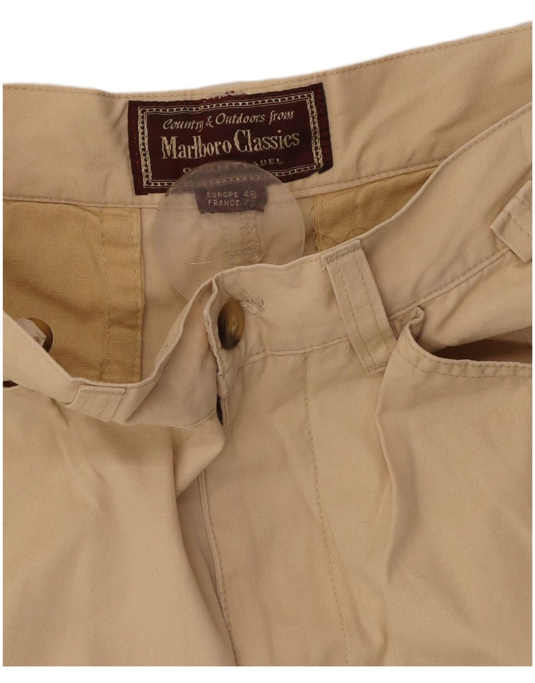 MARLBORO CLASSICS Gerade Herren-Freizeithose, EU 48, Mittel W32 L32, Beige