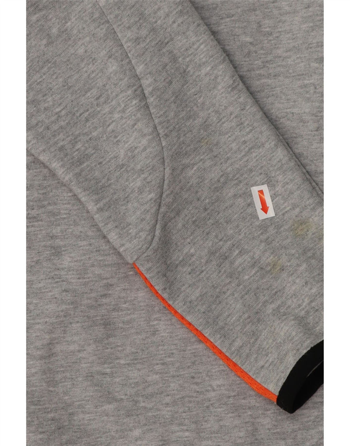 ELLESSE Grafik-Sweatshirtpullover für Damen, UK 14, Größe L, grau meliert, Baumwolle