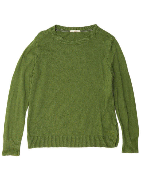 White Stuff Damen-Pullover mit U-Boot-Ausschnitt, Gr. 40, Größe Grün, Baumwolle
