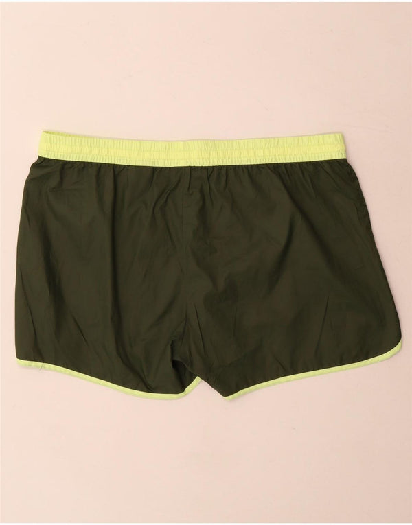 Reebok Damen Sportshorts UK 16 Large Khaki Polyester