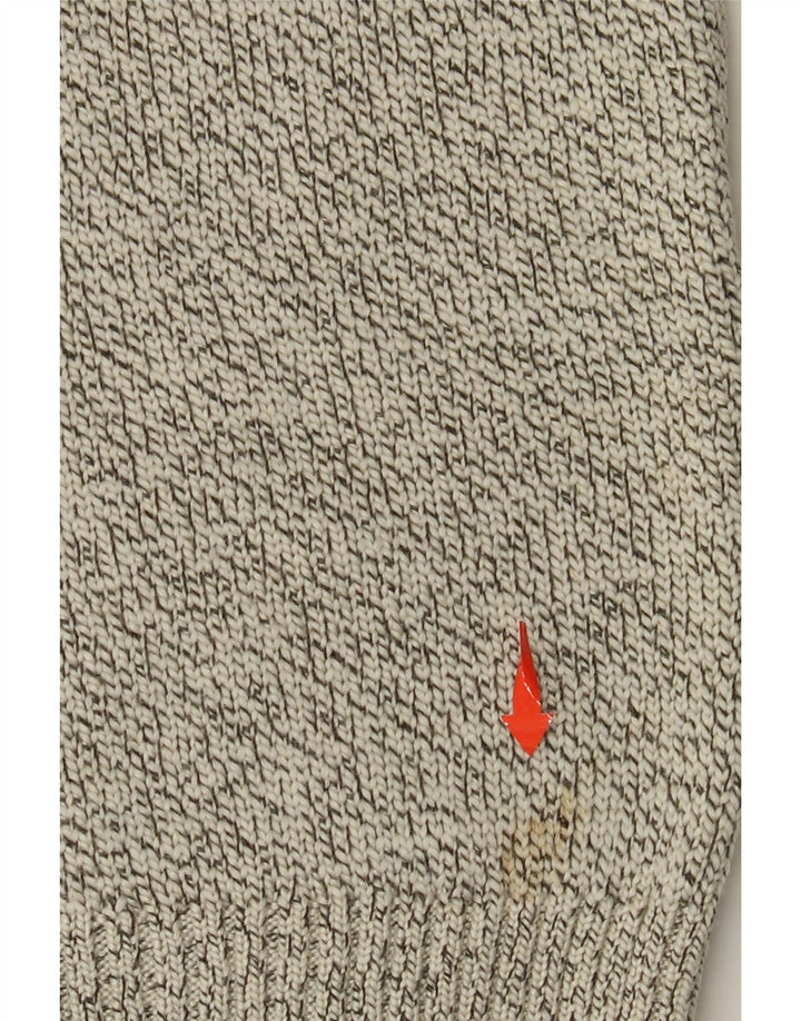 SUPERDRY Herren-Pullover mit Rundhalsausschnitt, groß, beige meliert, Acryl