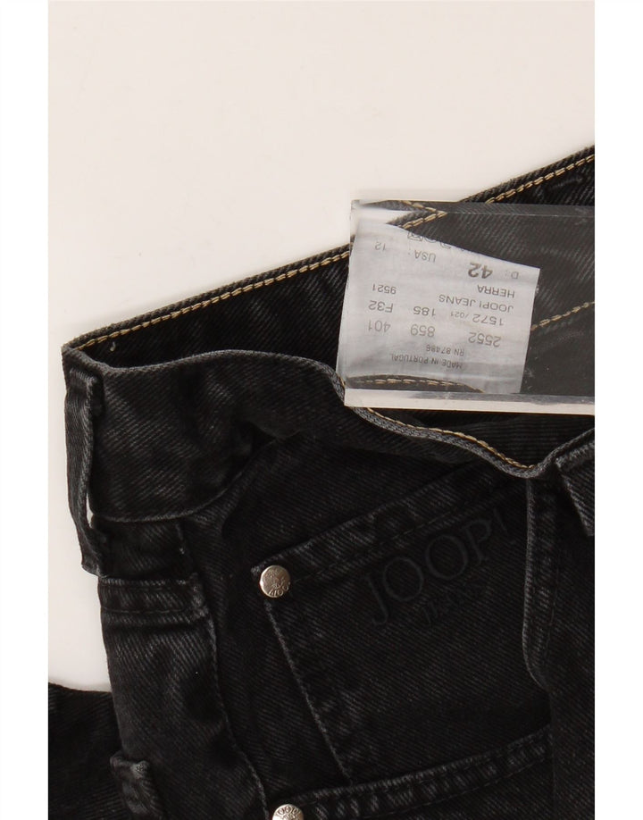 JOOP Damen Tapered Jeans UK 12 Medium W30 L31 Schwarze Baumwolle