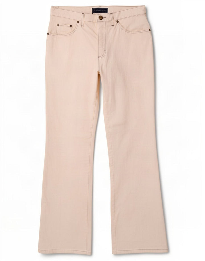 Trussardi Damen Bootcut-Jeans W31 L30 Weiße Baumwolle