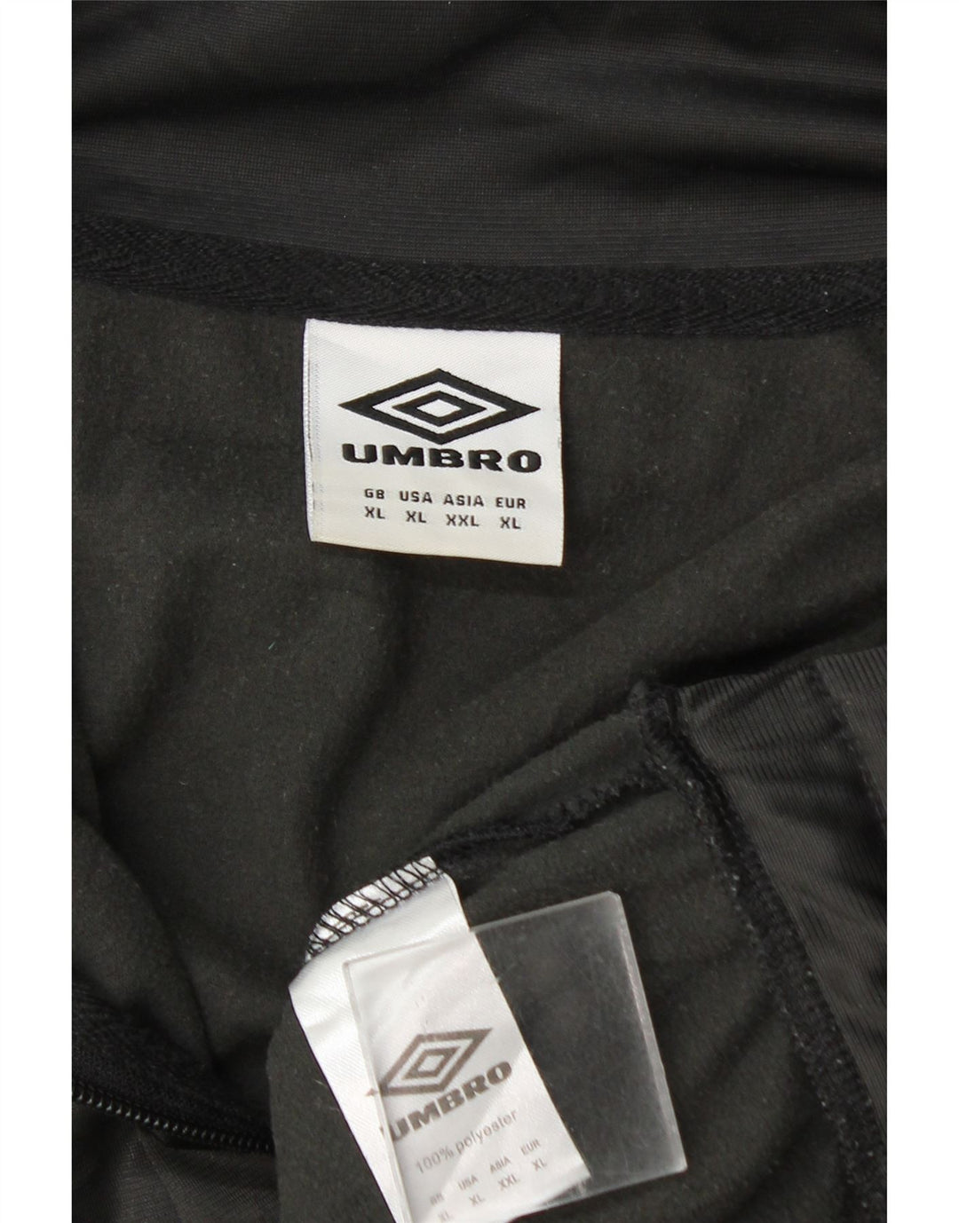 Umbro Herren-Trainingsanzugoberteil mit Grafik, XL, graues Farbblock-Polyester