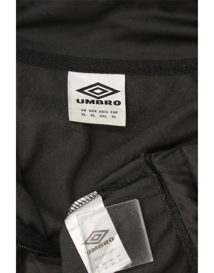 Umbro Herren-Trainingsanzugoberteil mit Grafik, XL, graues Farbblock-Polyester
