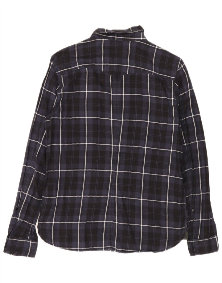 G-STAR kariertes Flanellhemd für Herren, mittelmarineblau, kariert, Baumwolle