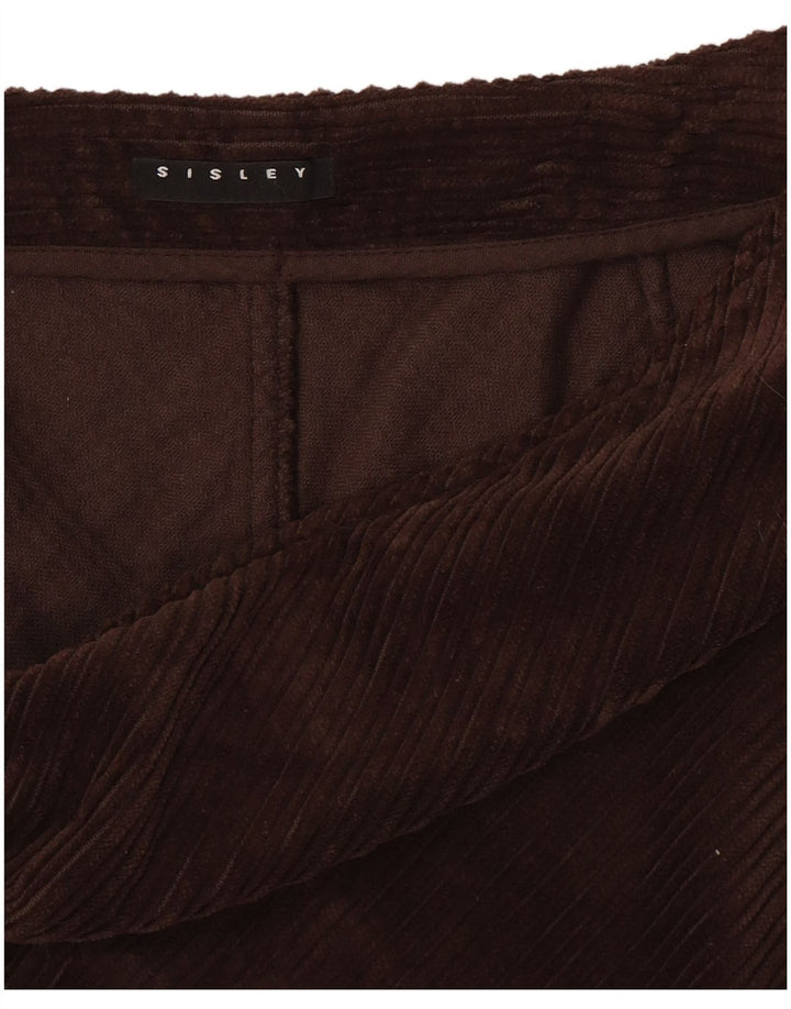 Sisley Damen Cordrock W28 Mittelbraun