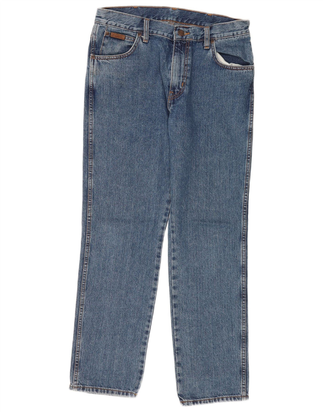 Wrangler Herren Texas Straight Jeans W32 L30 Blaue Baumwolle