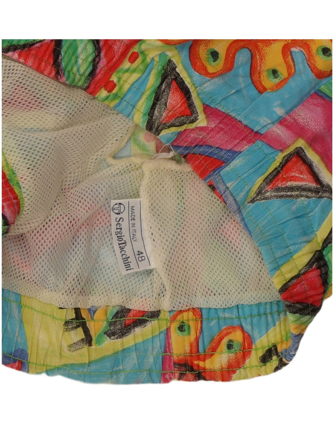 Sergio Tacchini Herren Sportshorts IT 48 Medium Mehrfarbig Geometrisch