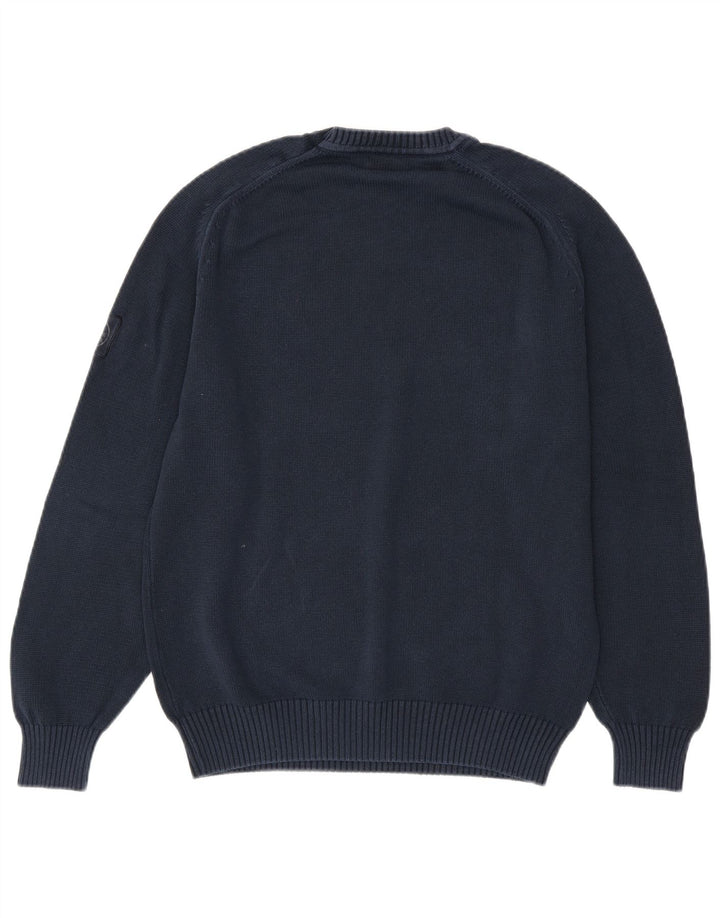 MURPHY & NYE Herren-Sailmakers-Pullover mit Rundhalsausschnitt, mittleres Marineblau
