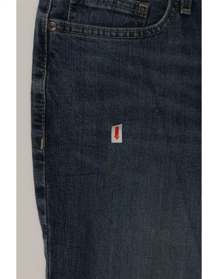 EDDIE BAUER Damen leicht kurvige Bootcut-Jeans US 8 Medium W32 L34 Blau