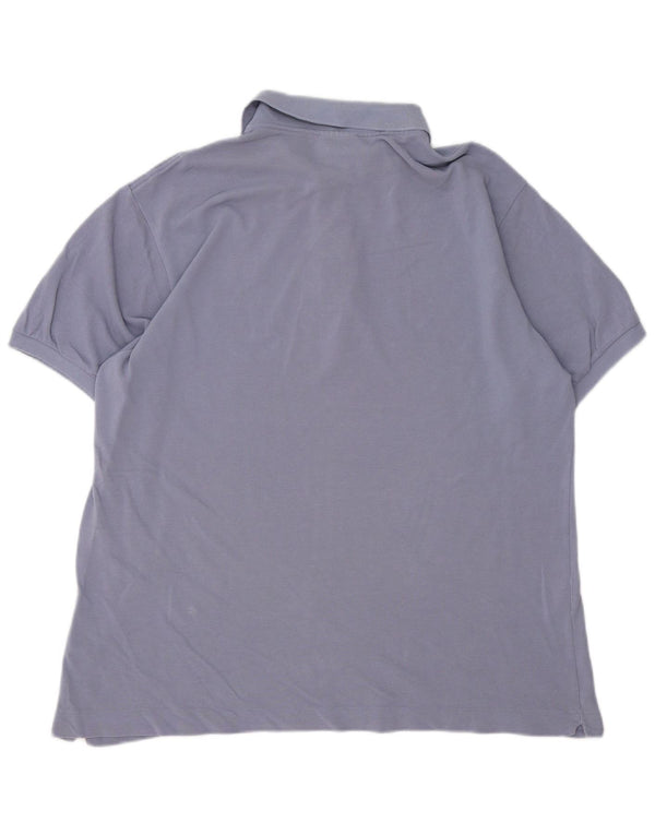 Lacoste Herren Poloshirt Größe 6 XL Lila Baumwolle