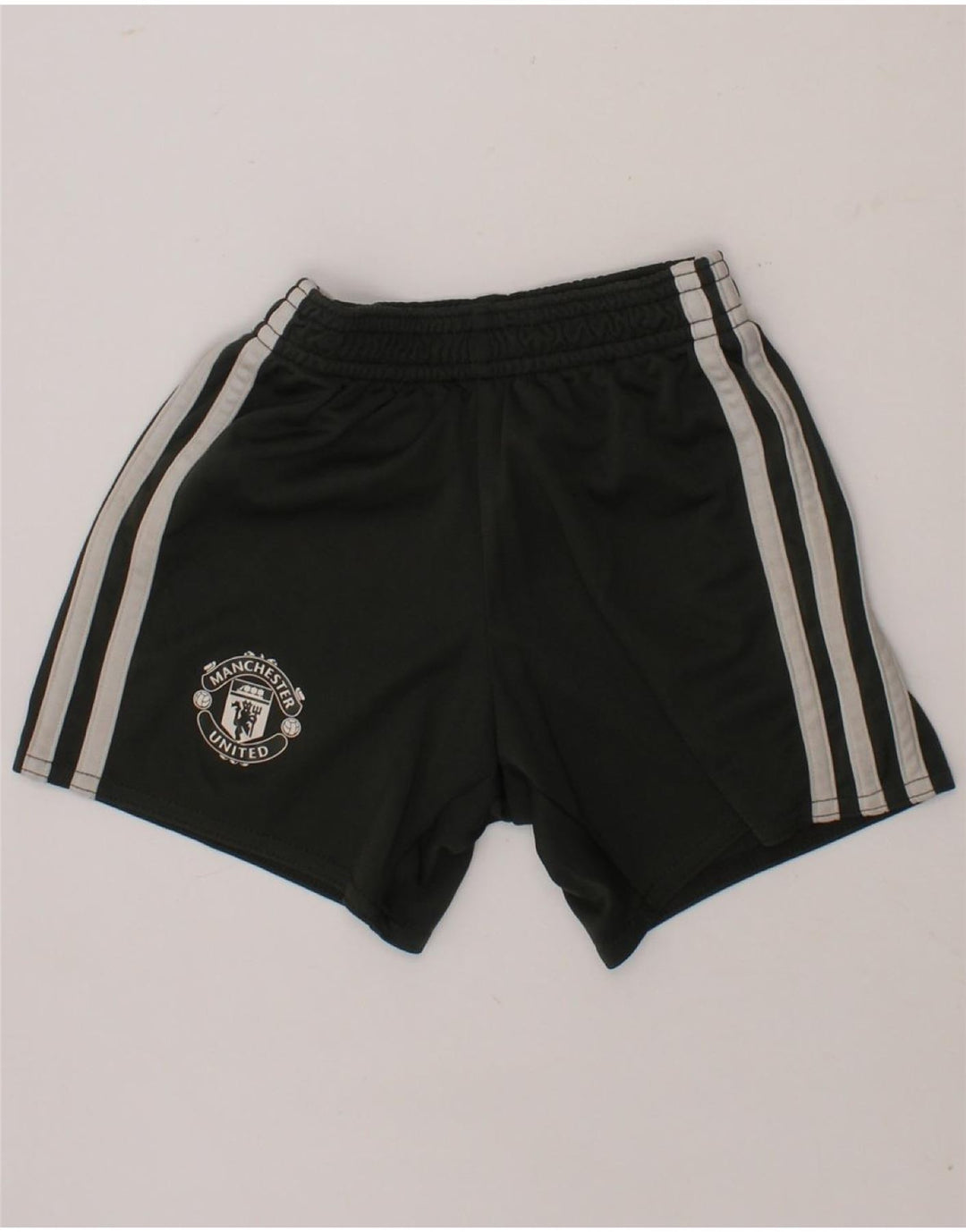 ADIDAS Boys Manchester United Sport Shorts 2-3 Years Grey Polyester Vintage Adidas and Second-Hand Adidas from Messina Hembry 