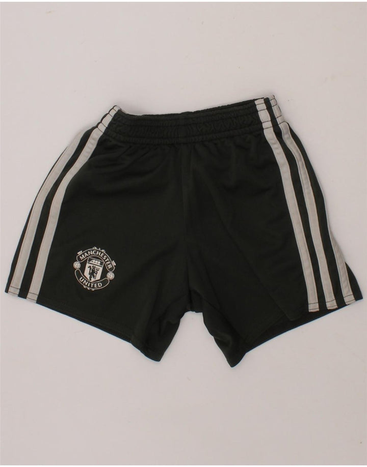 ADIDAS Boys Manchester United Sport Shorts 2-3 Years Grey Polyester Vintage Adidas and Second-Hand Adidas from Messina Hembry 