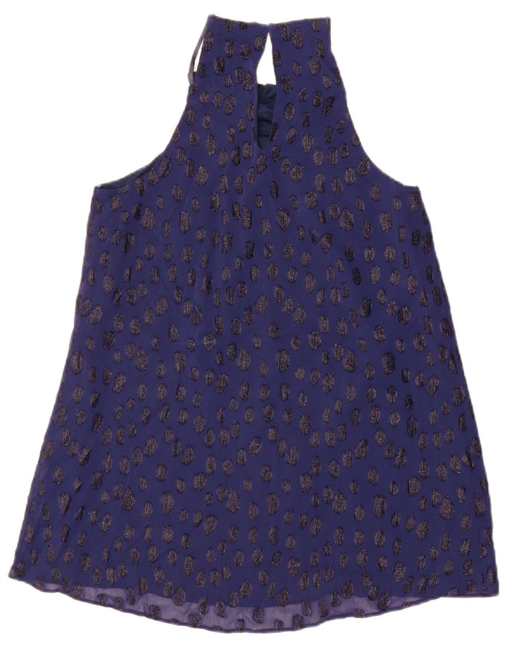 Coast Neckholder-Top für Damen, UK 10, Größe S, Marineblau gepunktet
