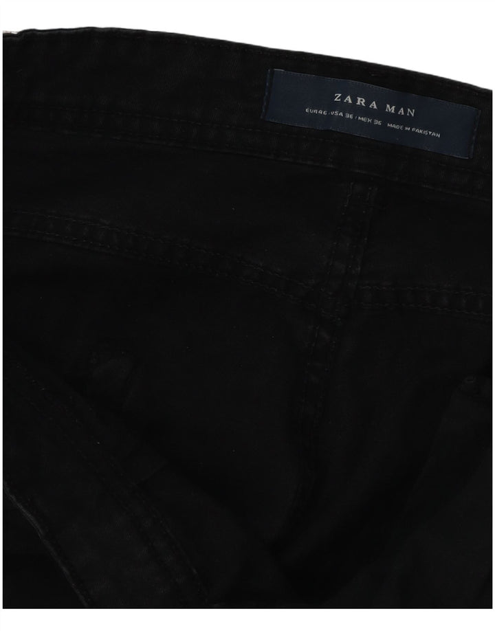 Zara Herren Slim Jeans EU 46 XL W36 L31 Schwarz