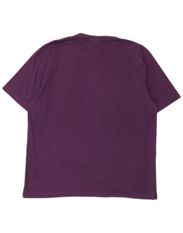 Brooks Brothers Mens 346 T-Shirt Top Large Purple Cotton