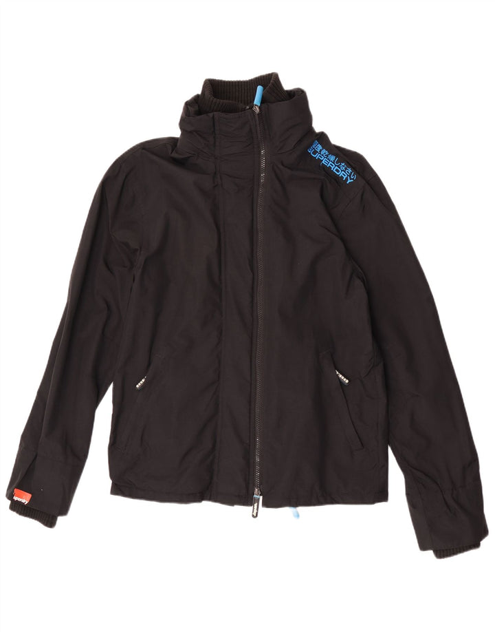 Superdry Herren The Windcheater Windjacke UK 36 Small Schwarz Nylon