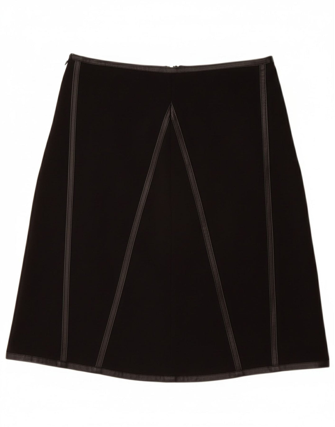 VINTAGE Damen A-Linienrock W28 Medium Schwarz