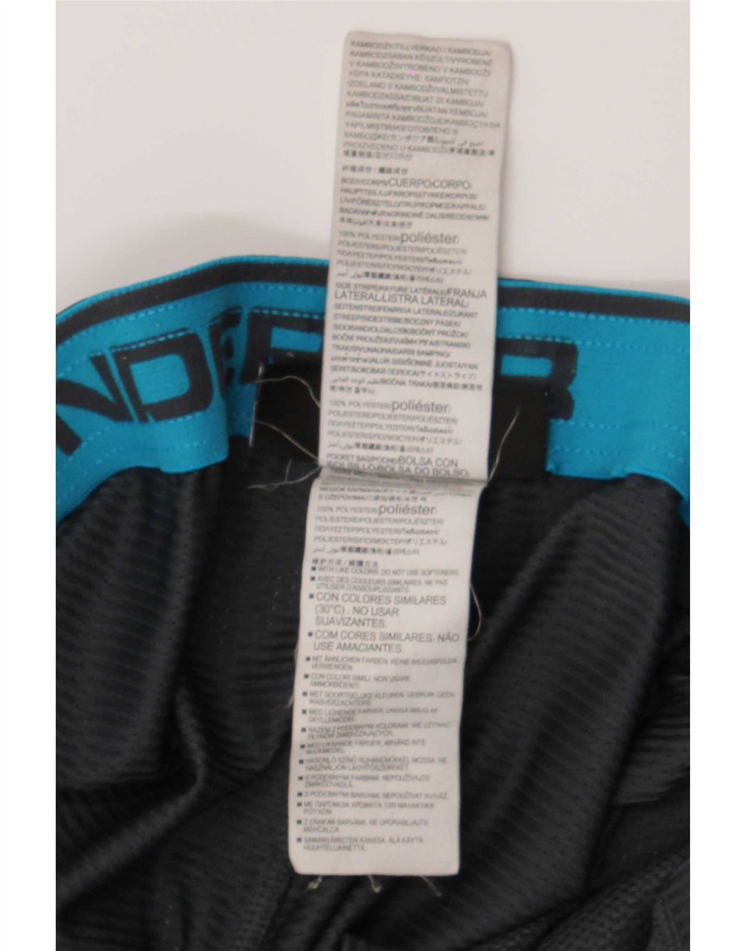 Under Armour Herren-Sportshorts 2XL Graues Colourblock-Polyester