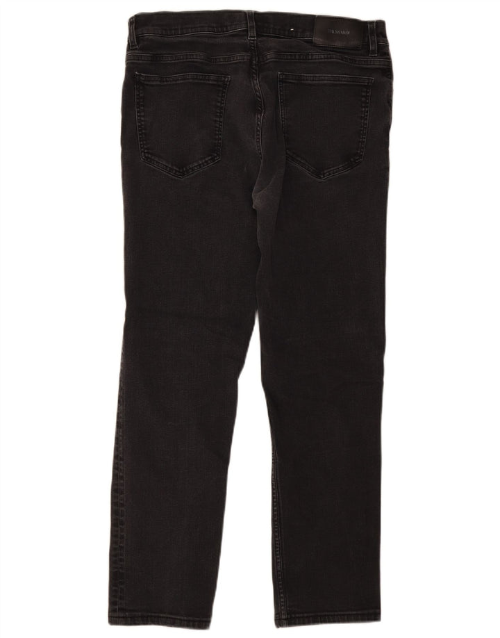 Trussardi Herren Slim Jeans W34 L28 Graue Baumwolle