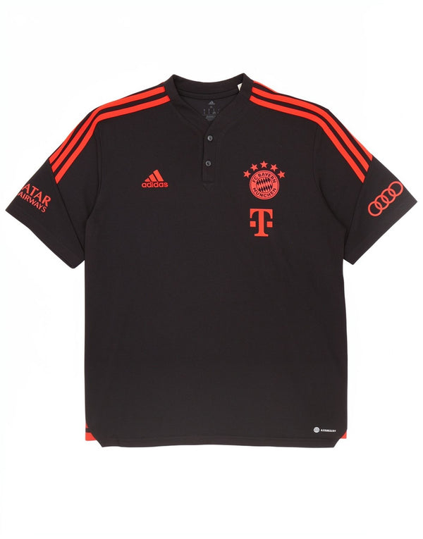Adidas Herren FC Bayern München Grafik T-Shirt Top XL Schwarz Baumwolle