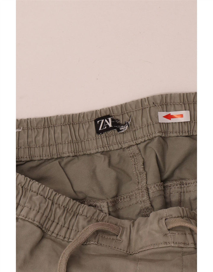 Zara Herren Jogger Cargohose W30 L27 Graue Baumwolle