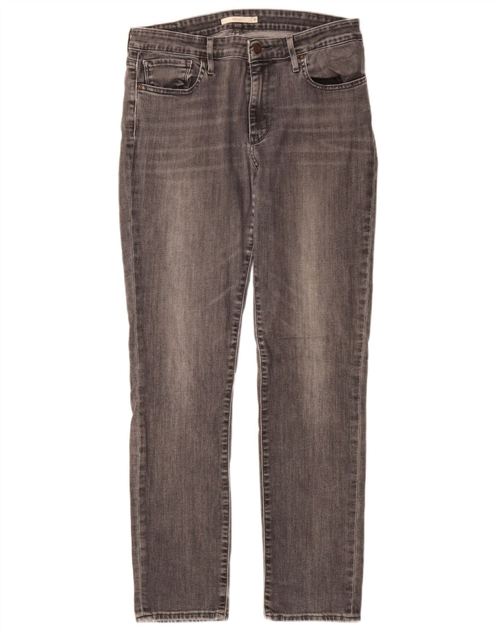 Levi's Damen 712 Slim Jeans W31 L32 Graue Baumwolle