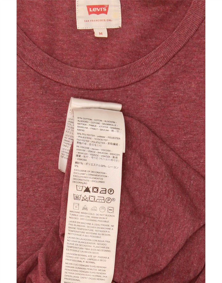 Levi's Herren-T-Shirt-Oberteil, mittlere kastanienbraune Baumwolle