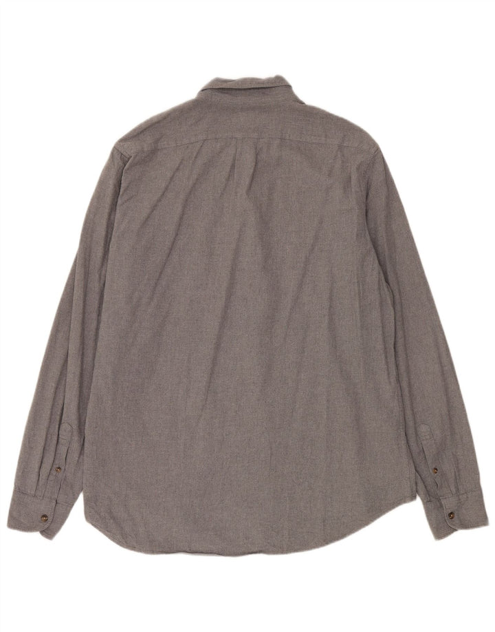 J. Crew Herren-Hemd mit klassischer Passform, XL, graue Baumwolle